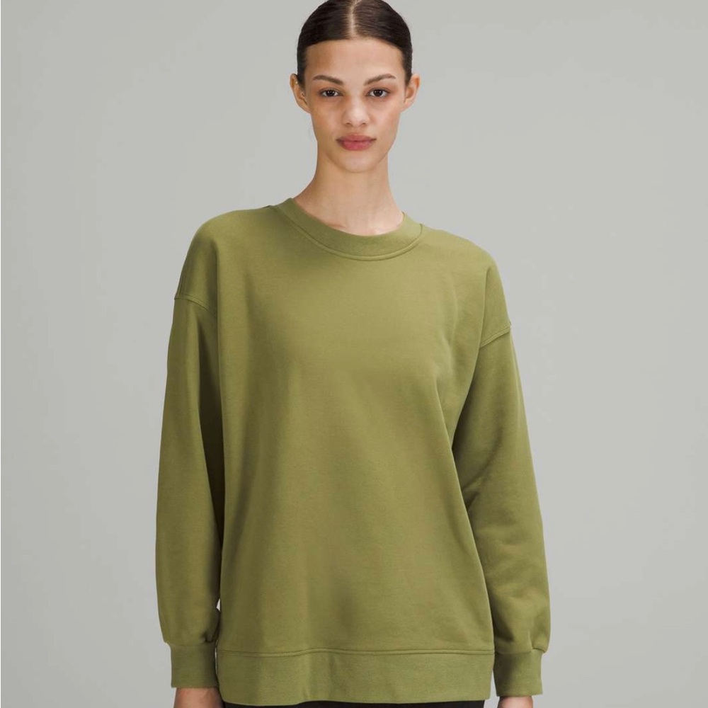 Lululemon Perfectly Oversized Crew in Bronze Green